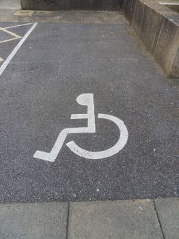 Disabled car parking space