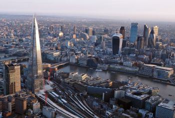 Aerial view of London