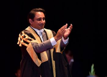 Chancellor Sanjeev Bhaskar at Graduation