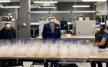 University of Sussex engineers create face shields for NHS