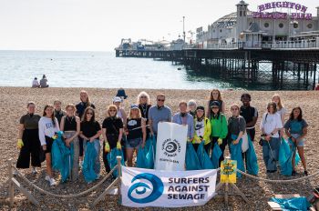 Silent disco beach clean
