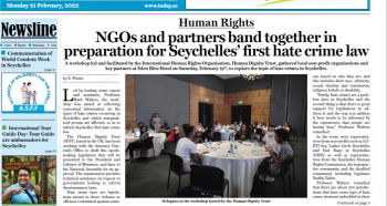 Coverage of Mark's visit to Seychelles