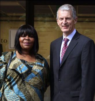 Nomatemba Tambo, the South African High Commissioner, pictured on her visit