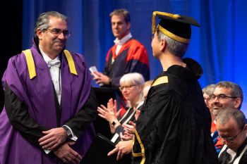 Rustom Tata receives his University of Sussex Fellowship