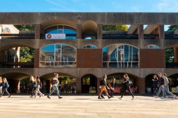 Students on campus