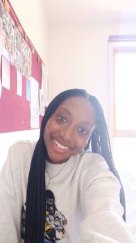 BA Philosophy and English final year student, Valerie Kporye