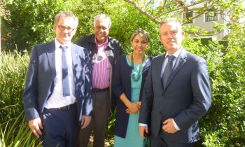 Dr Essop Pahad hosting Sussex colleagues