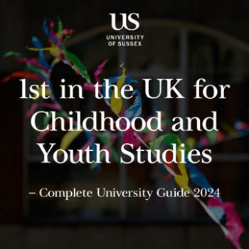 Childhood and Youth studies ranked 1st in the UK