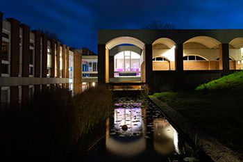 Campus at dusk