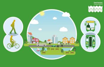East Sussex County Council Travel Graphic