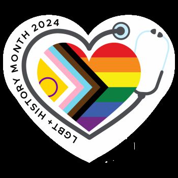 LGBTQ+ History Month Logo 2024