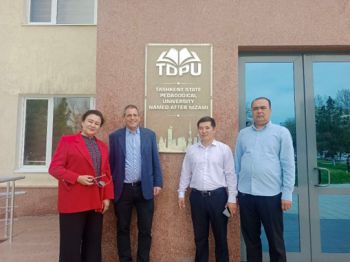 Marcelo Staricoff with colleagues from the Tashkent State Pedagogical University in Uzbekistan