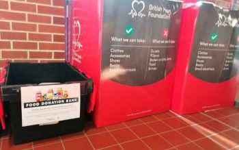 British Heart Foundation containers