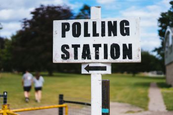 Polling sign