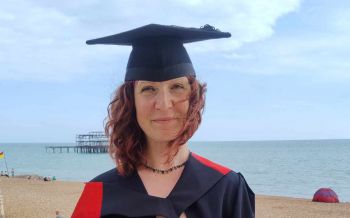 Criminology graduate Lou Bruce at graduation