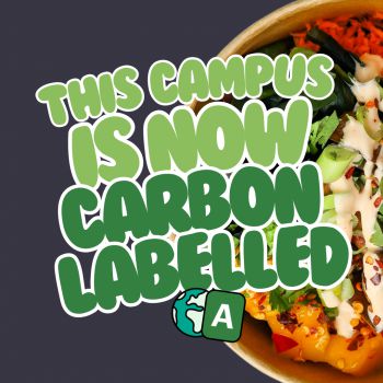 The campus is now carbon labelled