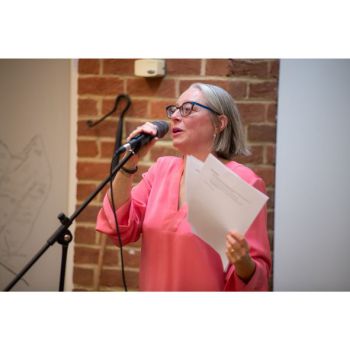 Margaretta Jolly delivers speech at the launch event, © Tunde Alabi-Hundeyin II