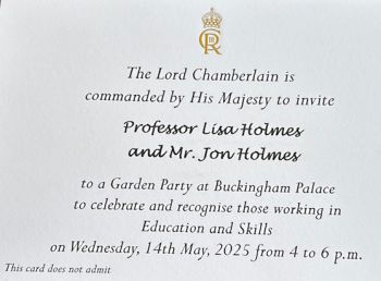 Royal Garden Party invitation