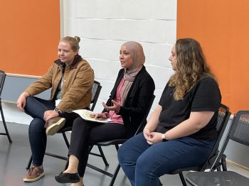 Women's Leadership Academy presenters discuss their Leaps in Science project