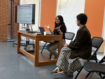Women's Leadership Academy Showcase presenters discuss their Lost Academic podcast
