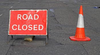 Road closed.