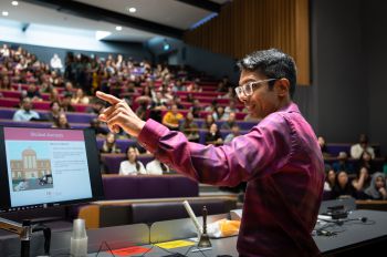 Teaching in lecture theatre