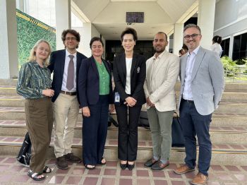 Round 2 research team (Centre for Equitable Global Health) with Mahidol's VP for Global Partnerships and University Council