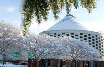 Meeting House in the snow