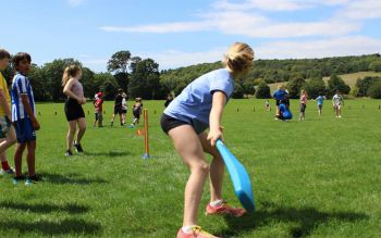 children playing cricket