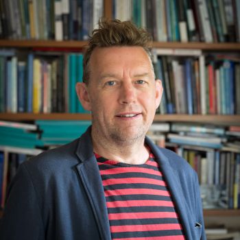 Peter Newell in his office
