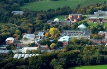 Aerial view of campus