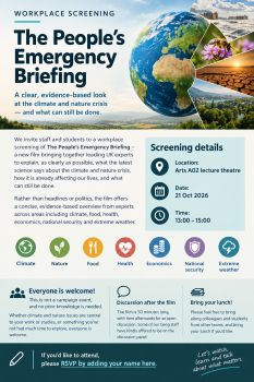 The Peoples Emergency Briefing Screening