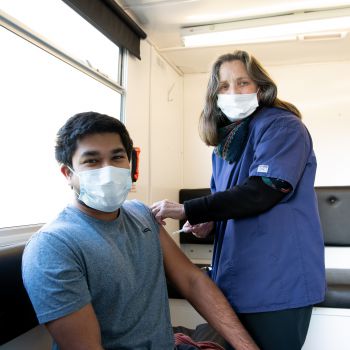 93 per cent of our students who took part in the survey have had two Covid-19 vaccinations.
