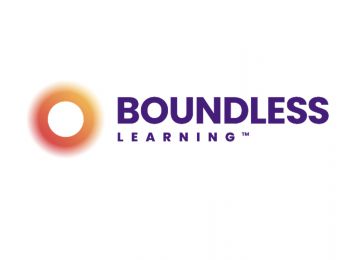 Logo of an orange sun and the words Boundless Learning in purple