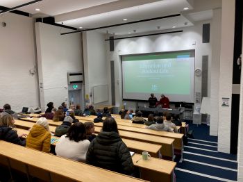 View of Arts A lecture theatre from the back