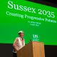 Vice-Chancellor Sasha Roseneil delivers a keynote presentation of our new strategy, Sussex 2035